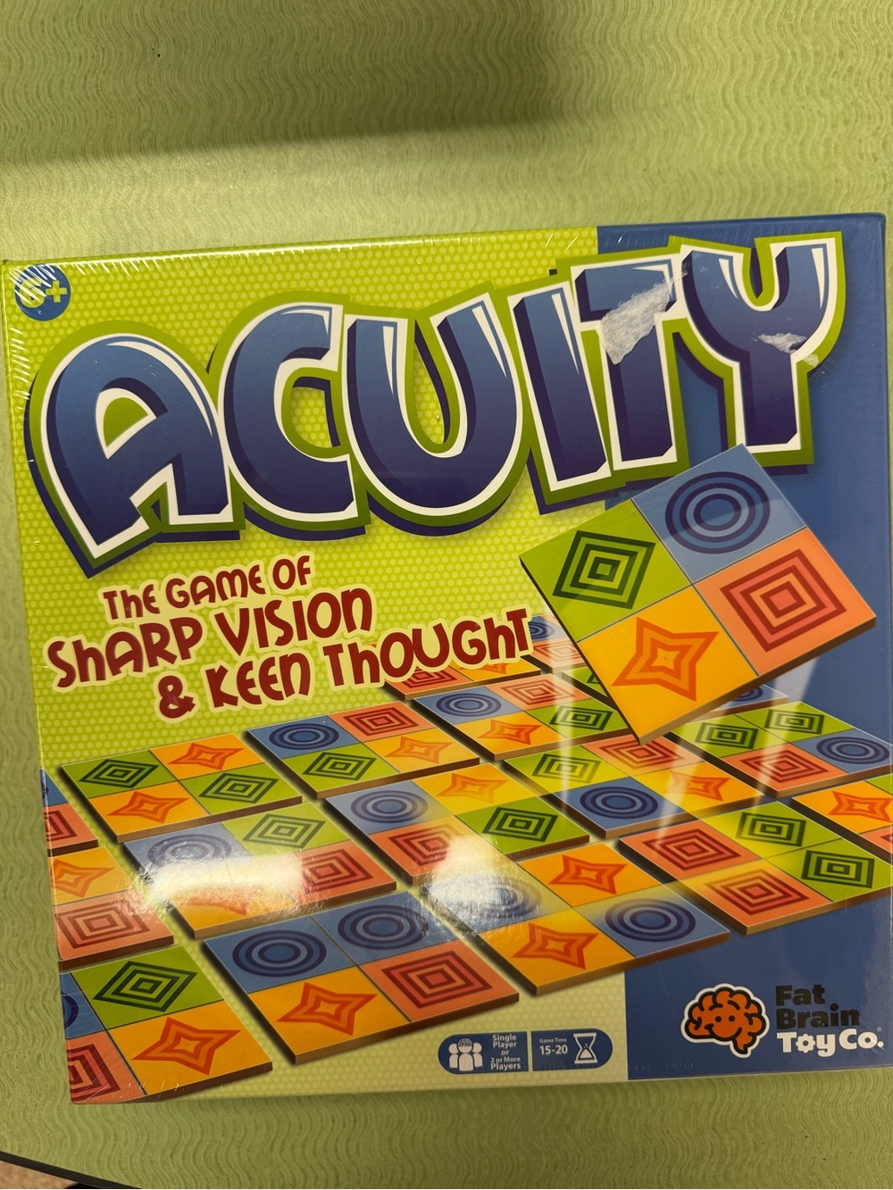 Acuity Board Game - Bright Multicolor Pattern Matching New Recommended age 6+